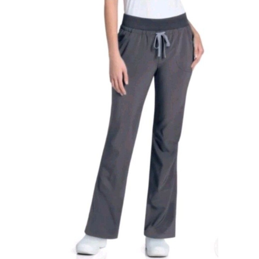 Urbane Performance 9317 Charcoal Gray Knit Waist  Scrub Pants Size TLG XLNT